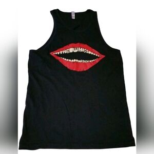 The Whigs Red Lips Tanktop T-Shirt Men Small Garage Rock Punk Revival Band